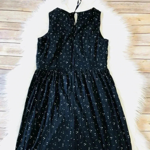 LOFT Petite Cosmic Dot Sleeveless Tulip Dress - Picture 6 of 6